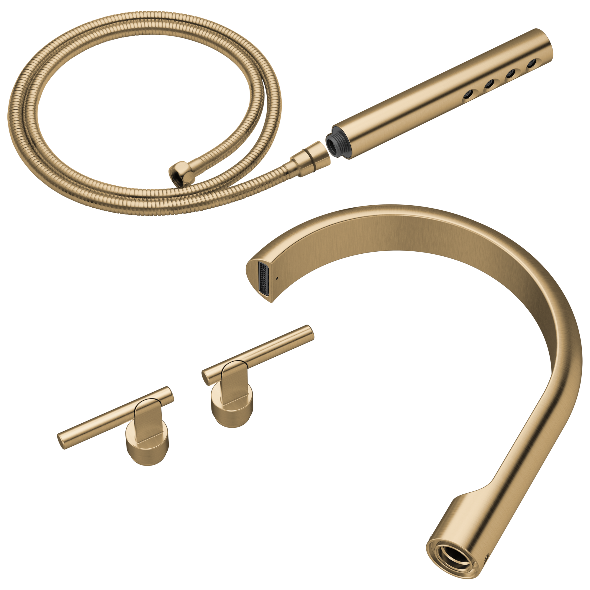 Brizo Roccesco Two-Handle Tub Filler Trim Kit with Lever Handles