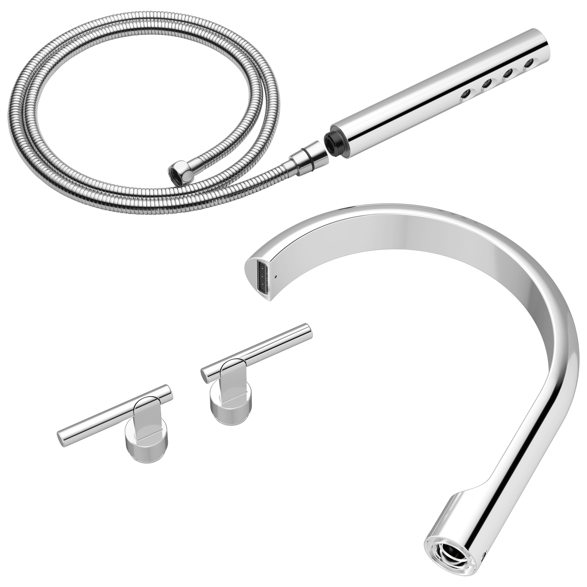 chrome tub filler
