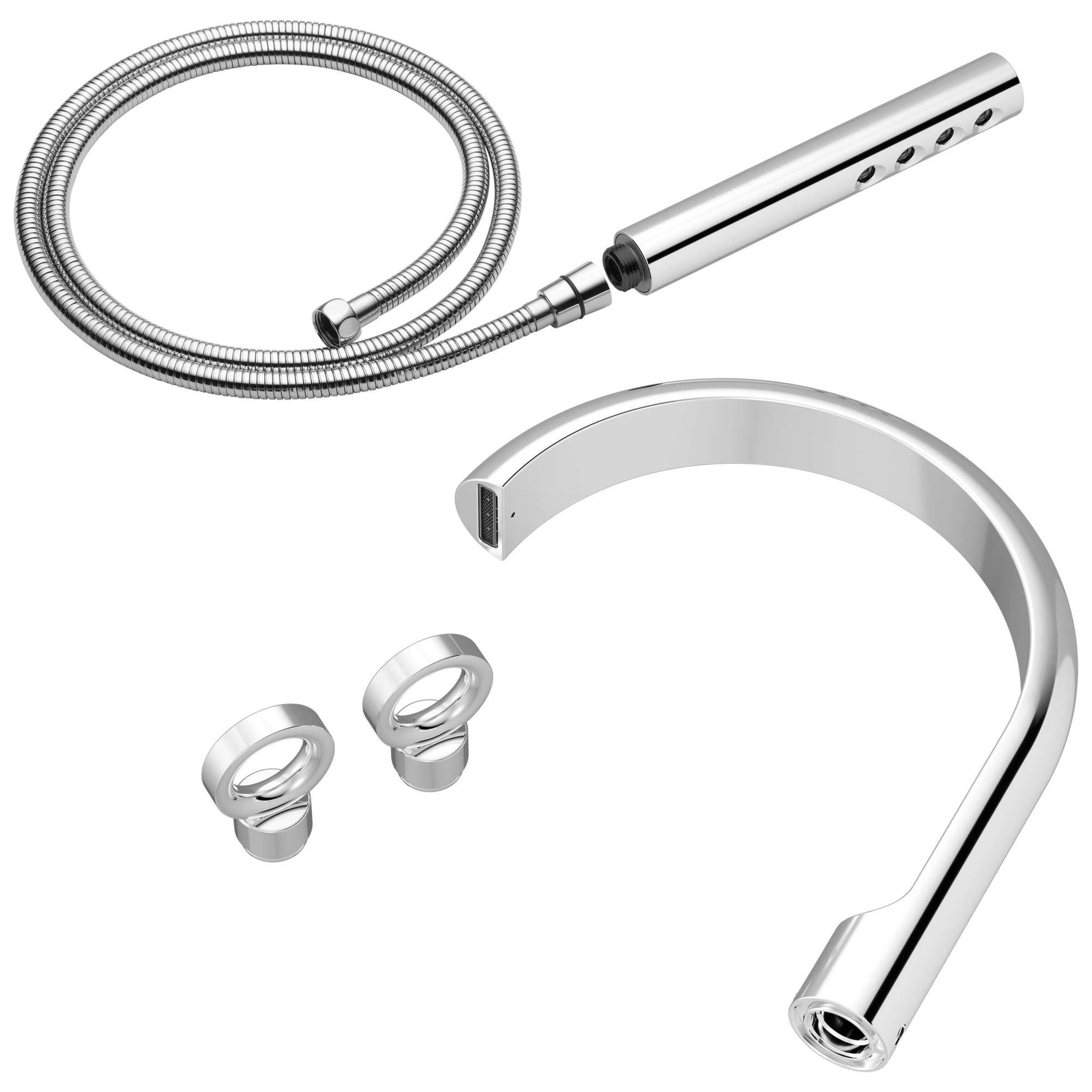 chrome tub filler