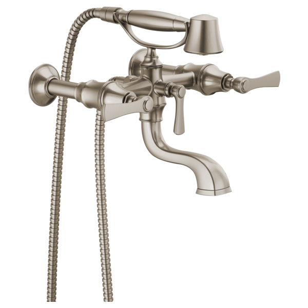 luxe nickel tub filler trim kit