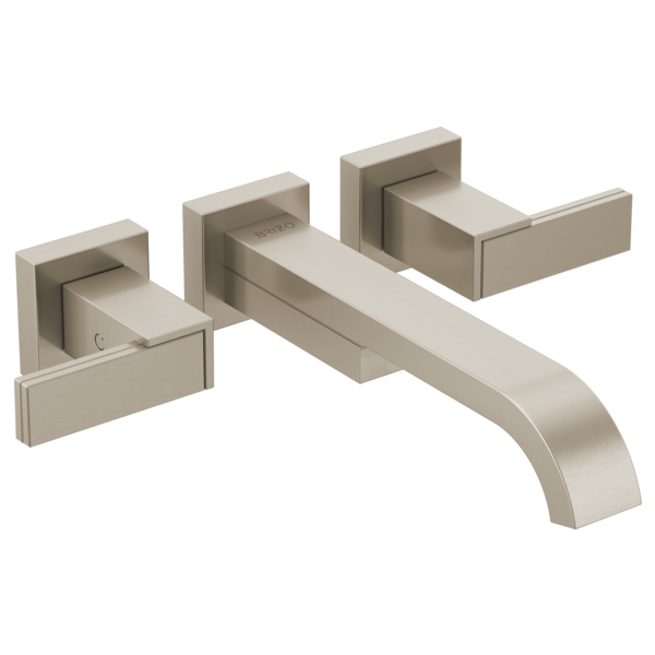 brushed nickel tub filler