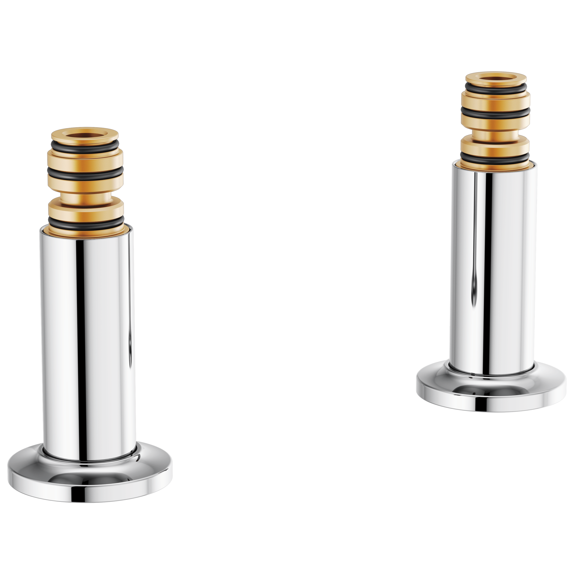 chrome tub filler unions