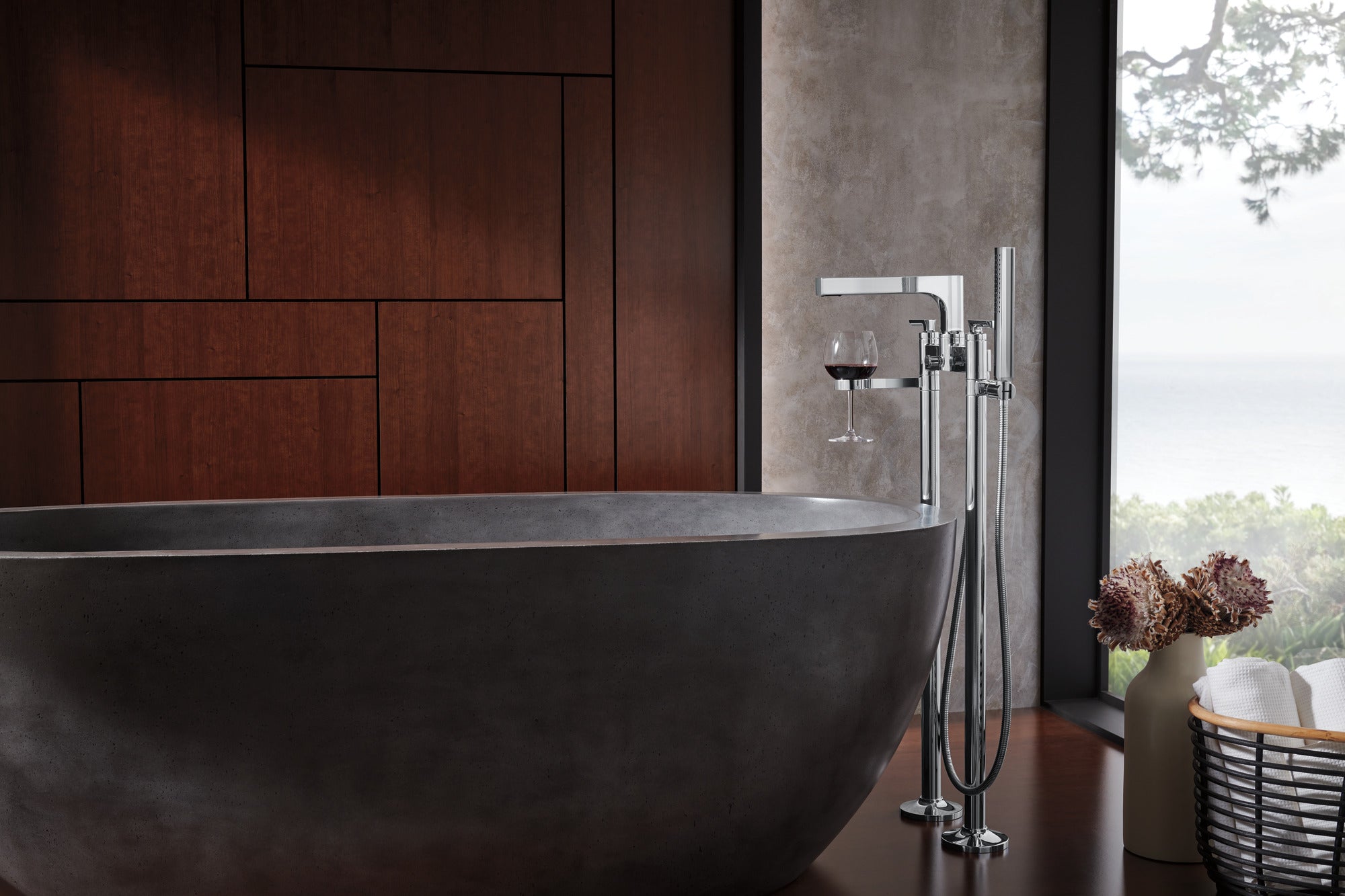 chrome tub filler accessories