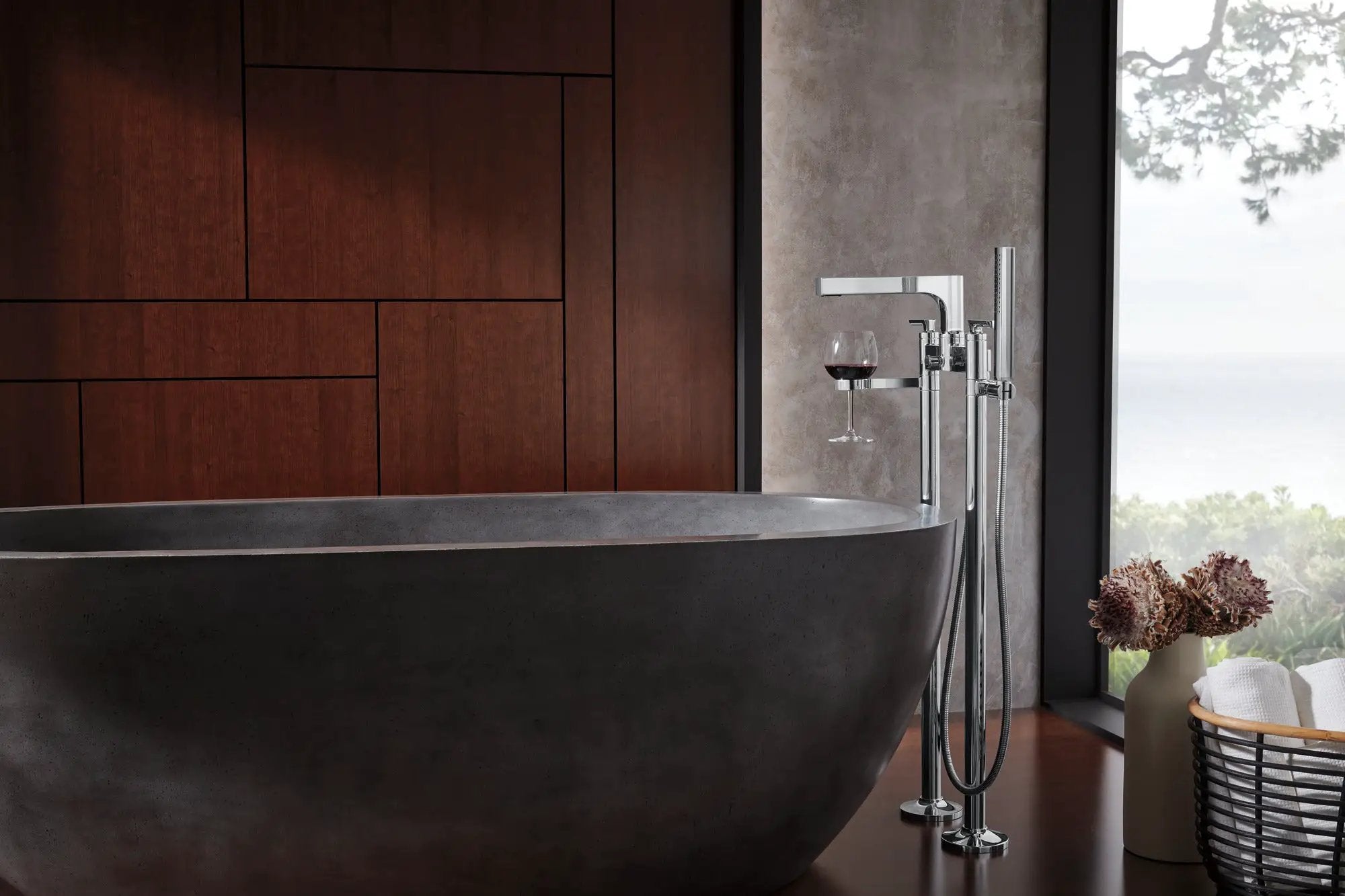 chrome tub filler unions