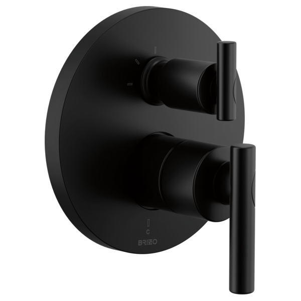 matte black shower trim