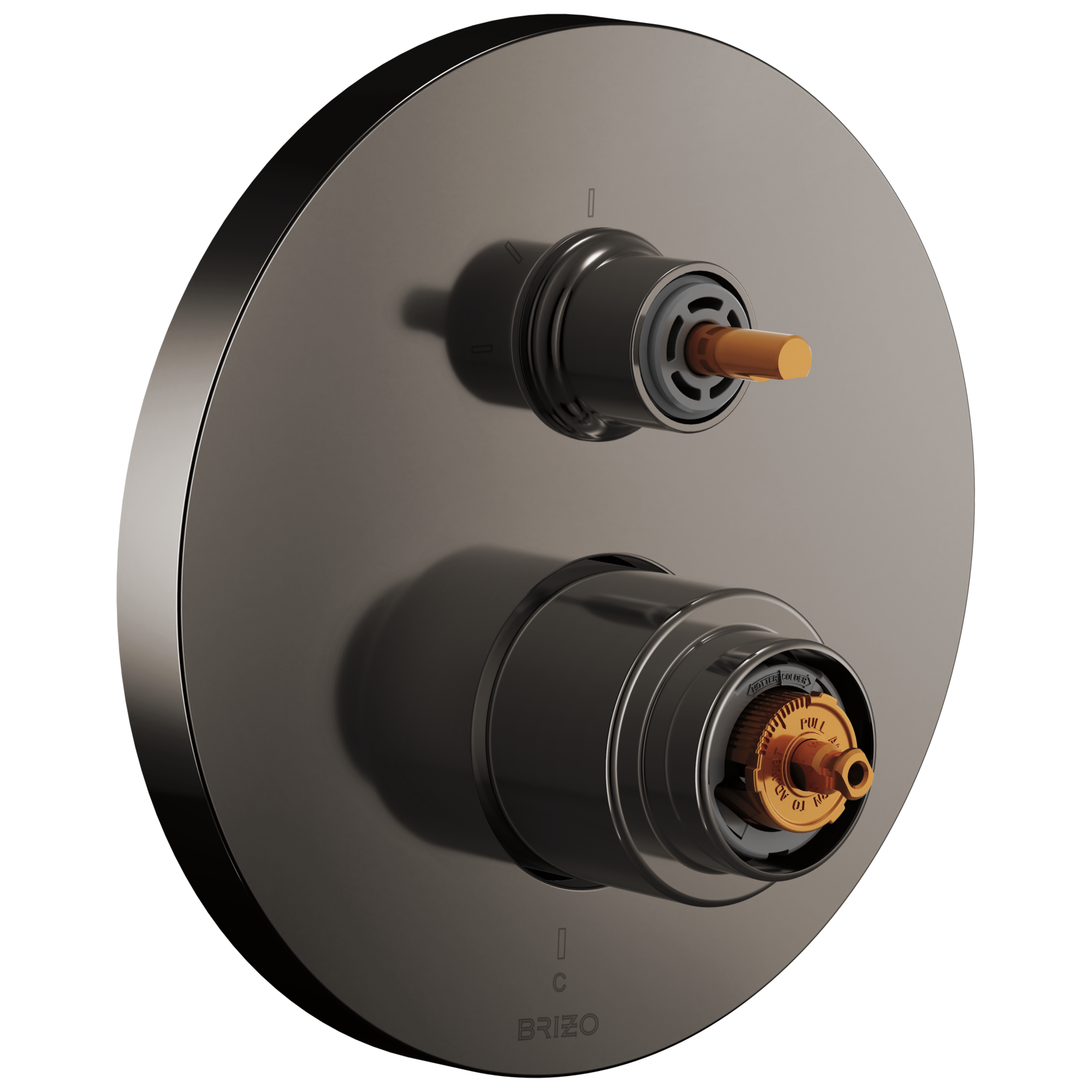 Brizo Roccesco Pressure Balance Valve with Integrated 3-Function Diverter Trim - Less Handles by Brizo