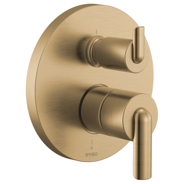 luxe gold shower trim