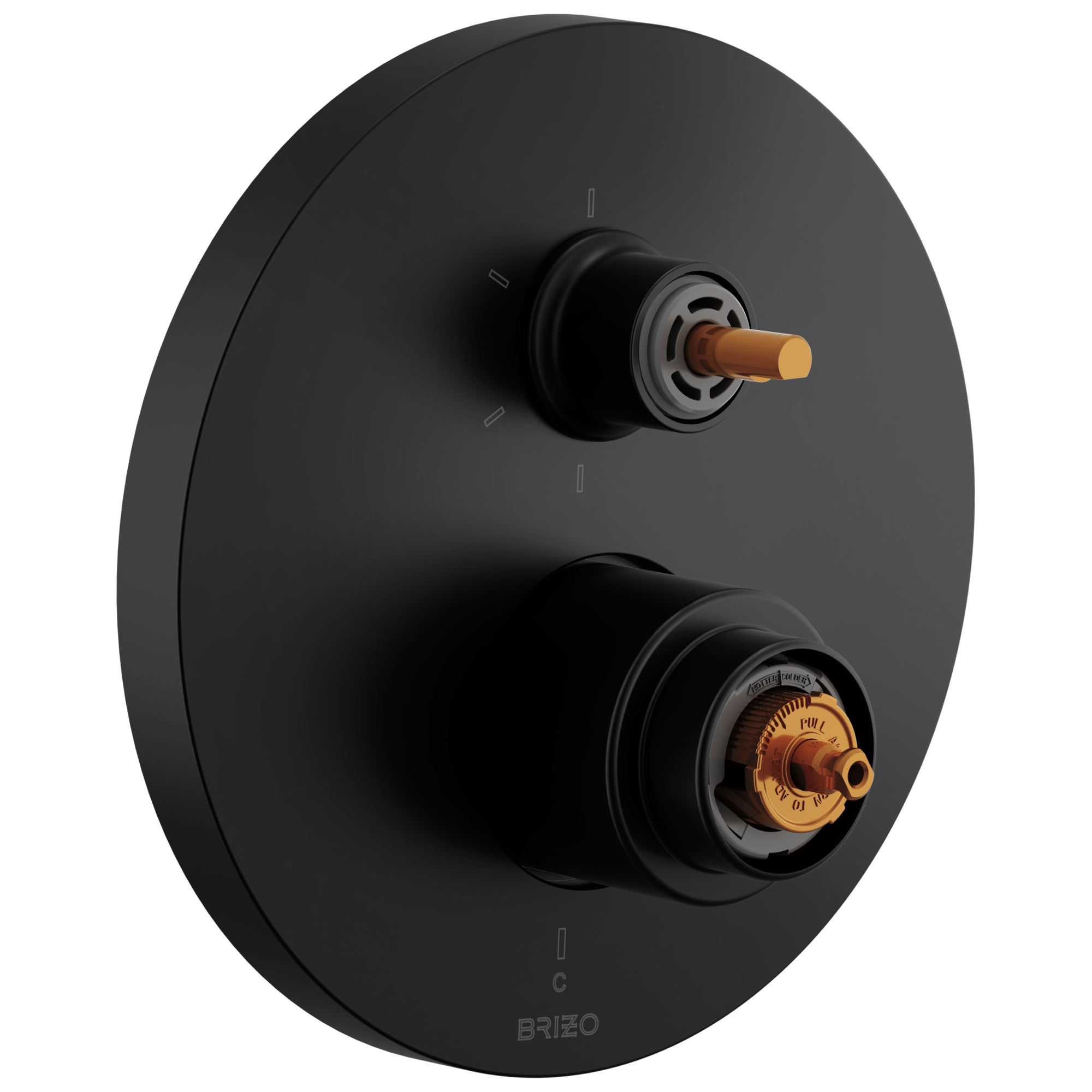 Brizo Roccesco Pressure Balance Valve with Integrated 6-Function Diverter Trim - Less Handles by Brizo