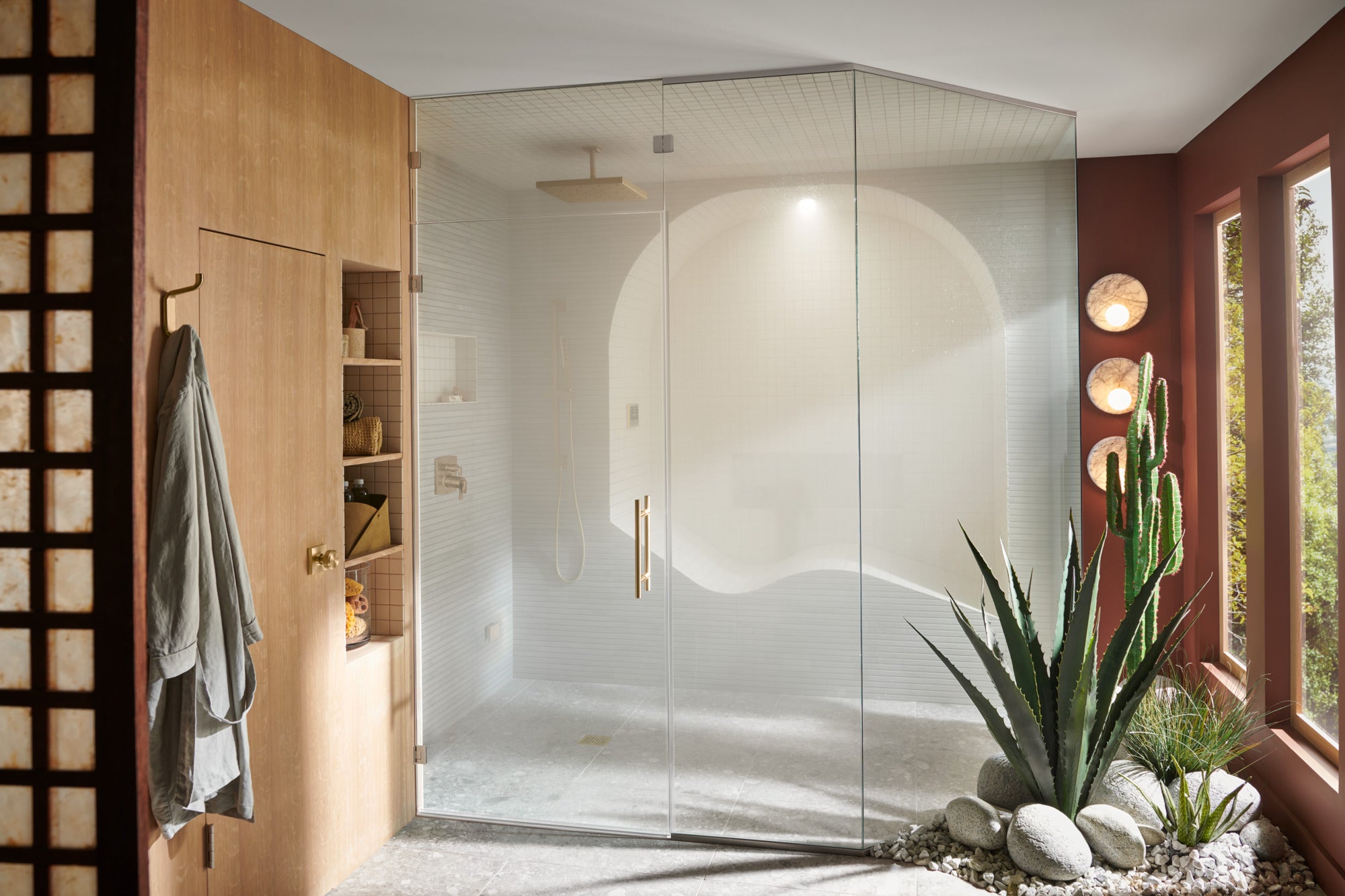 polished gold steam head