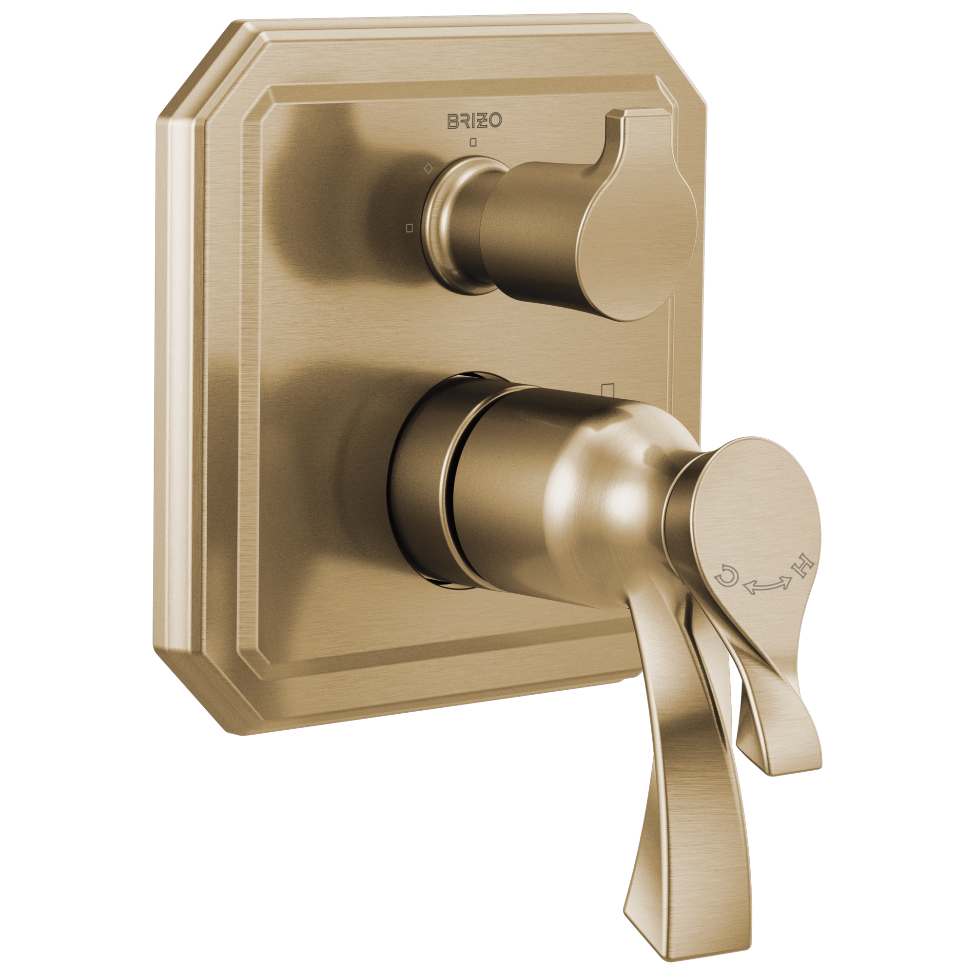 luxe gold diverter trim