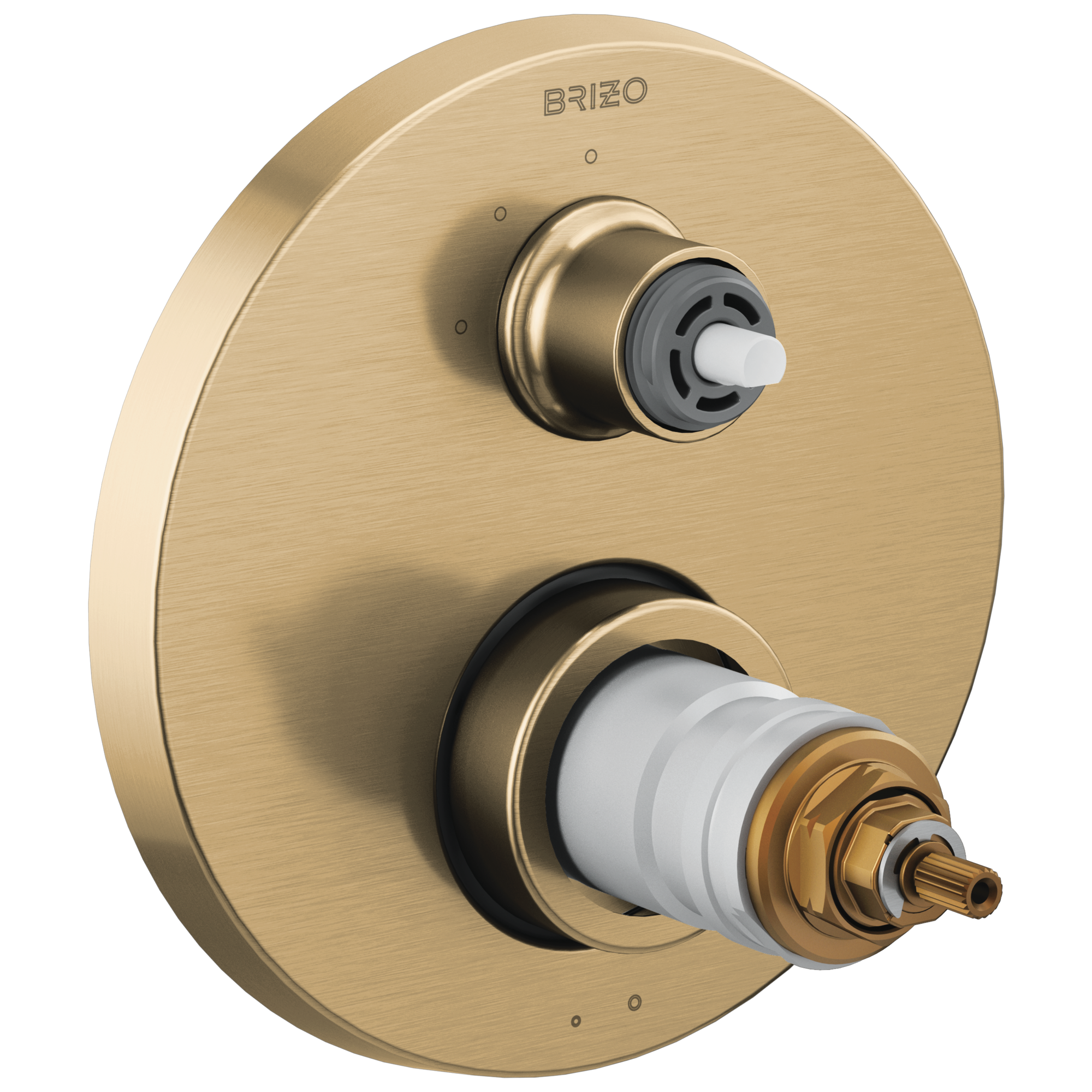 Brizo Litze TempAssure Thermostatic Valve with 3-Function Diverter Trim - Less Handles