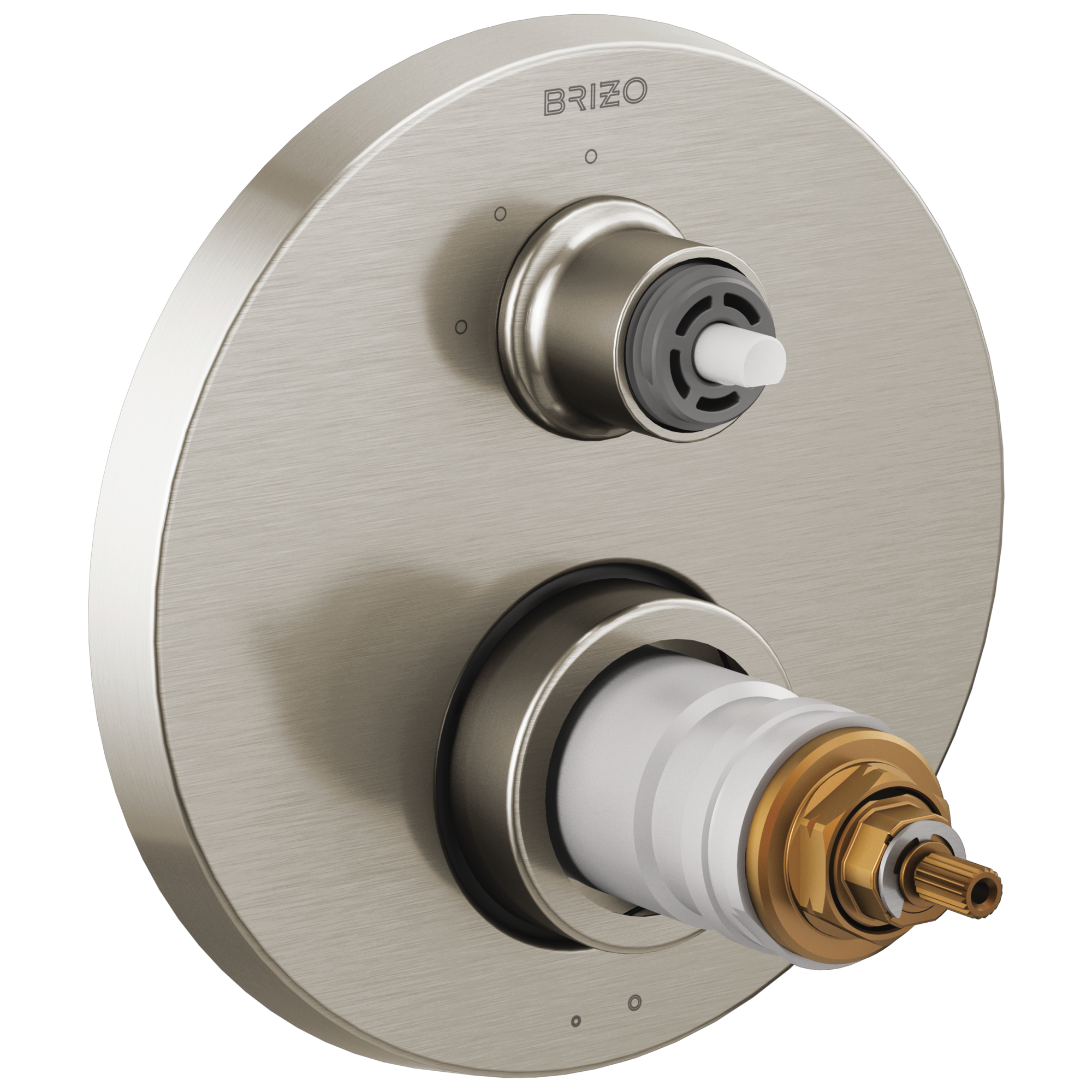 Brizo Litze TempAssure Thermostatic Valve with 3-Function Diverter Trim - Less Handles