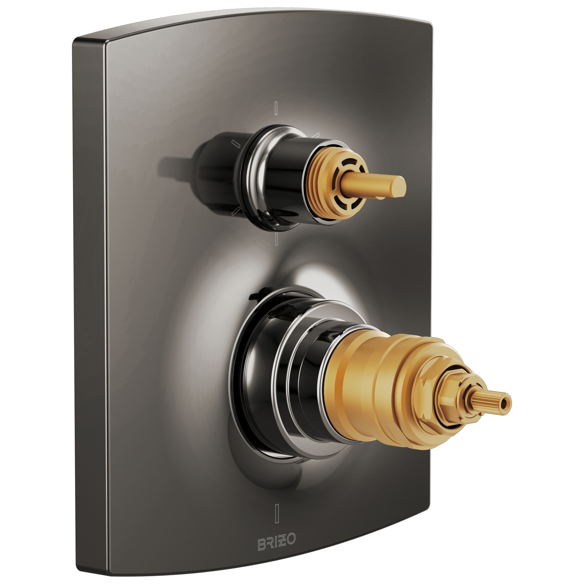 Brizo Kintsu TempAssure Thermostatic Valve with Integrated 6-Function Diverter Trim - Less Handles by Brizo