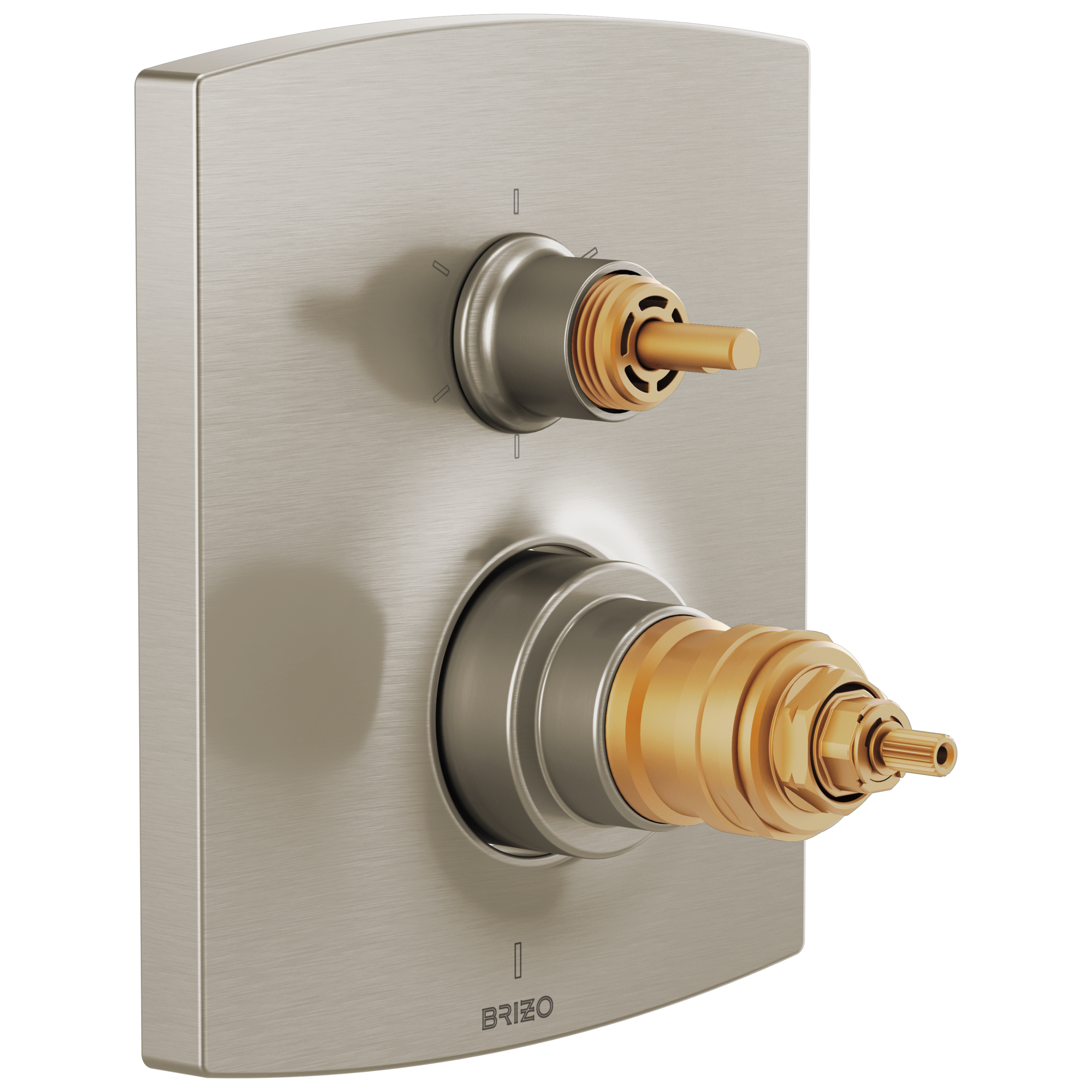 Brizo Kintsu TempAssure Thermostatic Valve with Integrated 6-Function Diverter Trim - Less Handles