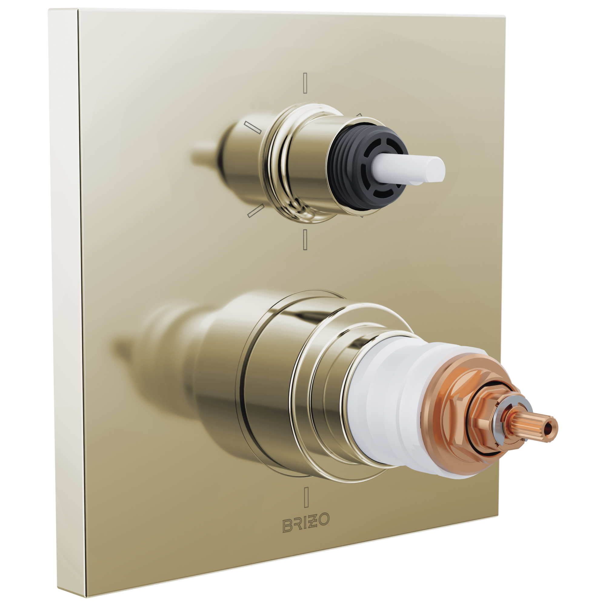 Brizo Frank Lloyd Wright TempAssure Thermostatic Valve with 6-Function Integrated Diverter Trim - Less Handles
