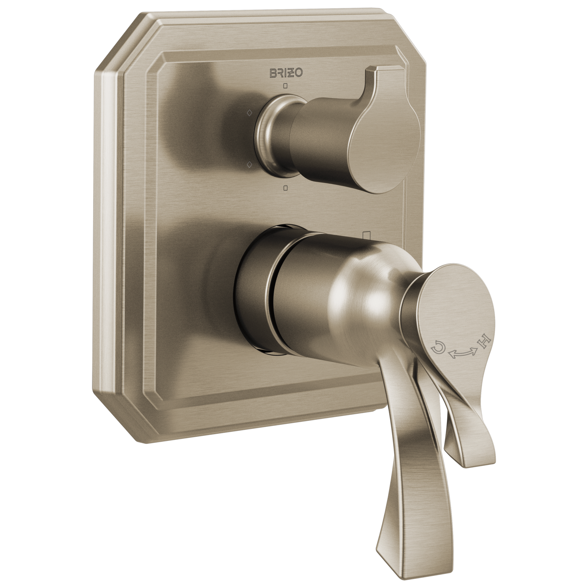 brushed nickel diverter trim