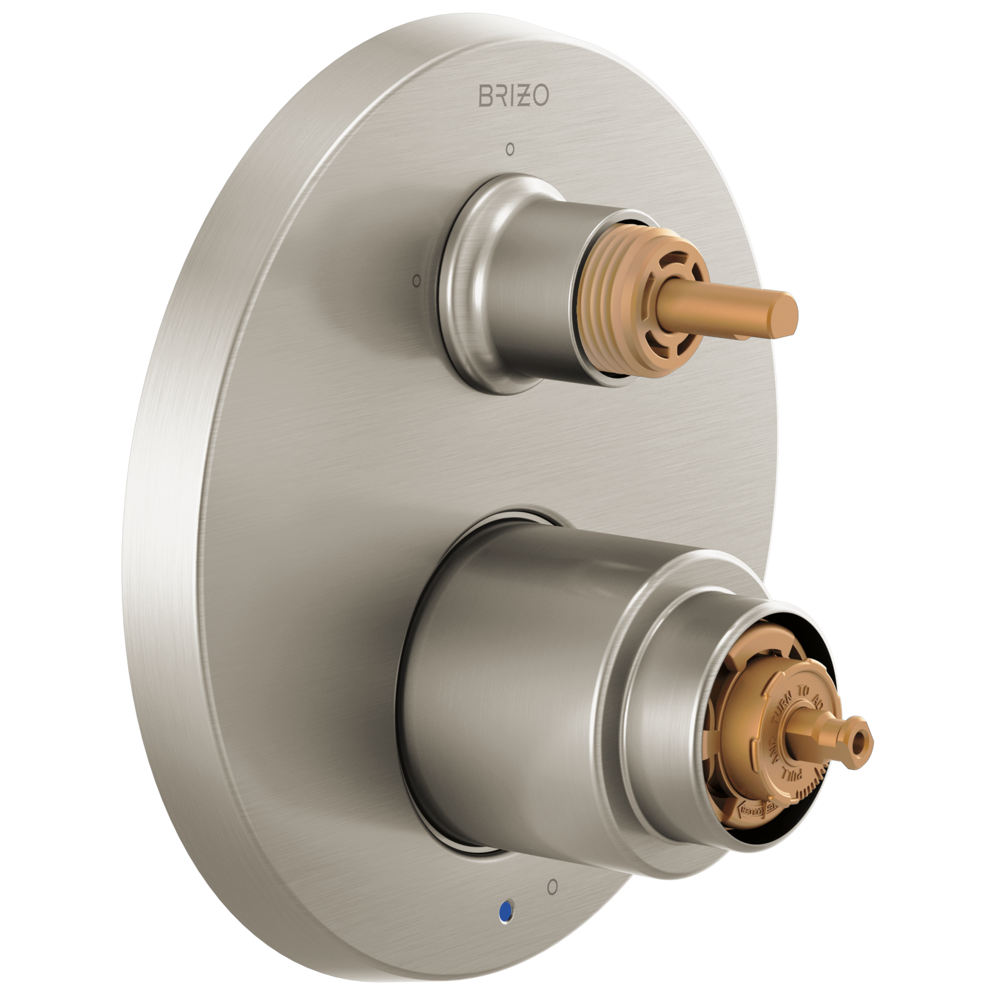 brushed nickel diverter trim