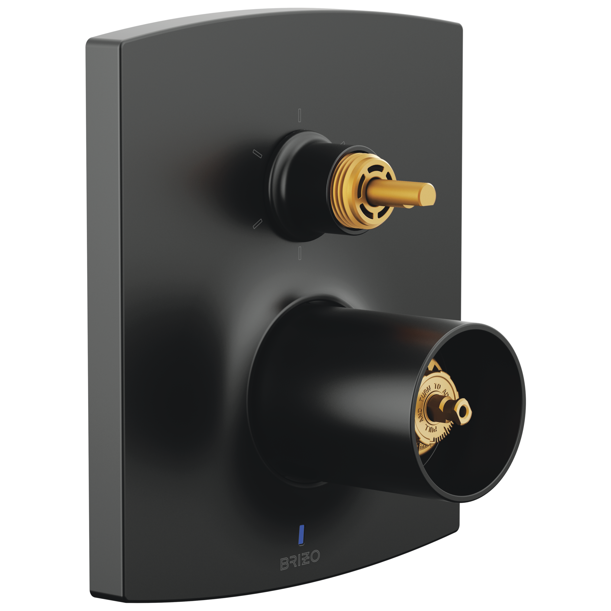 matte black diverter trim