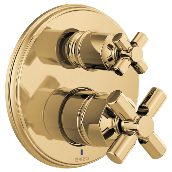 polished gold diverter trim