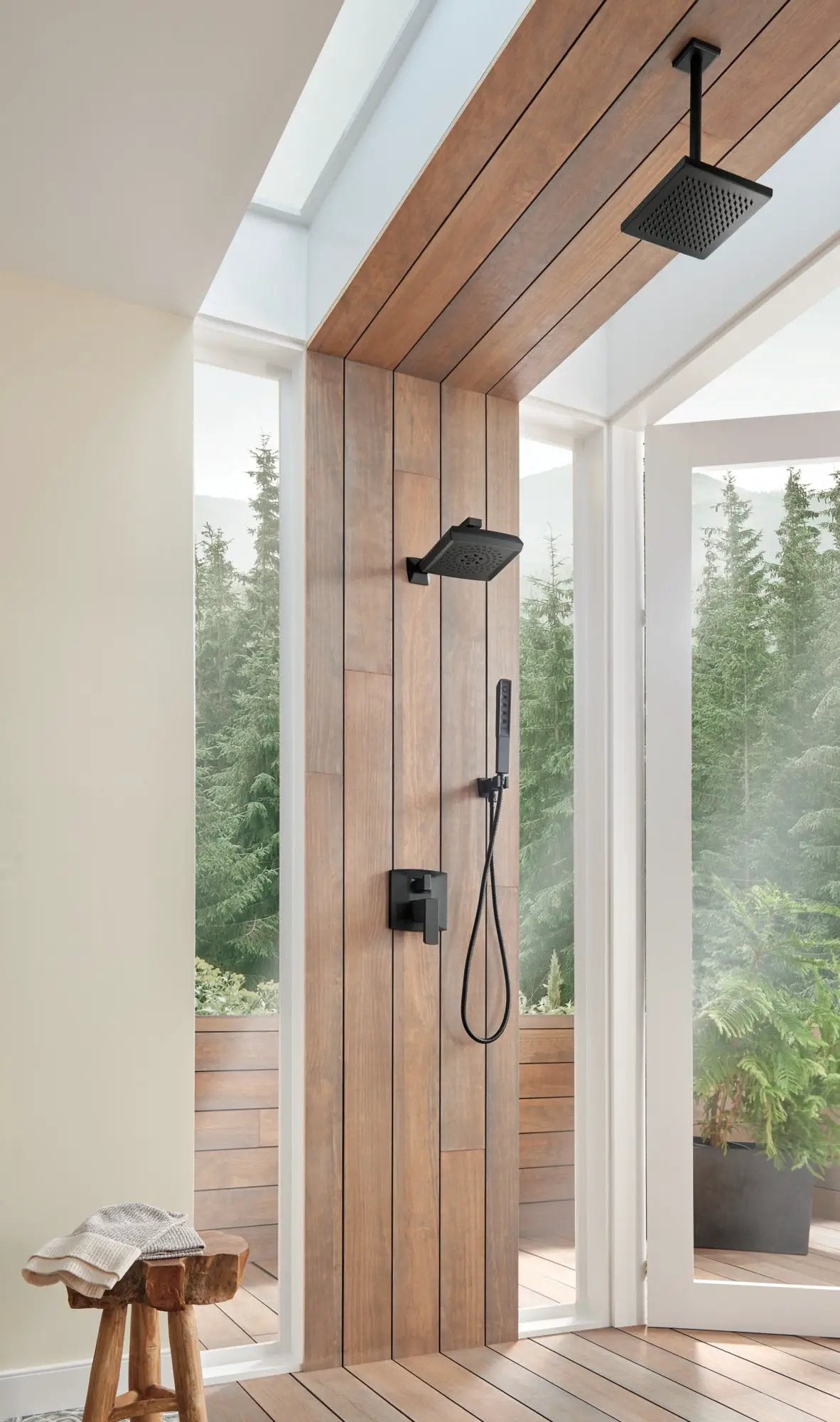 matte black diverter trim