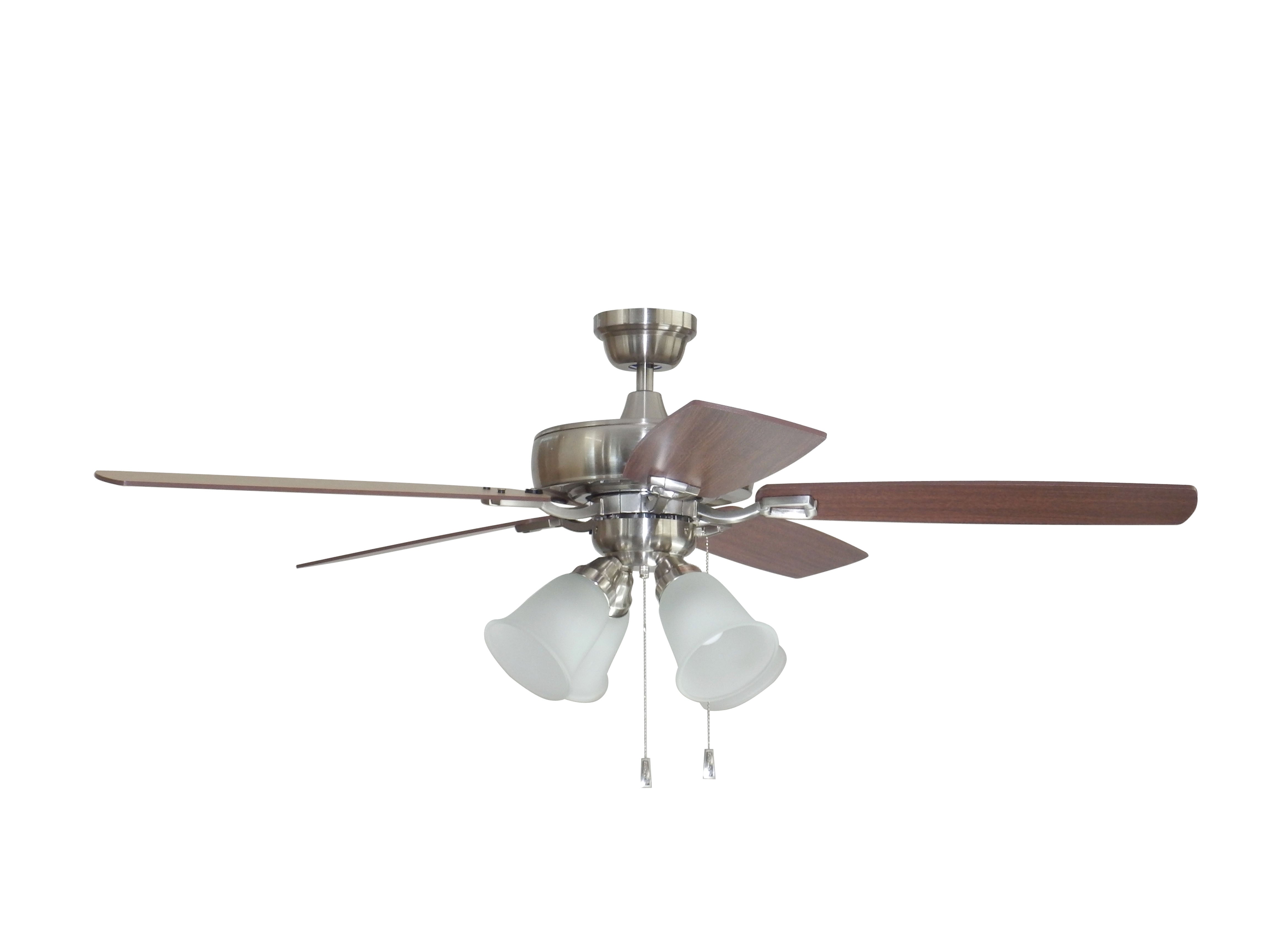 brushed polished nickel ceiling fans