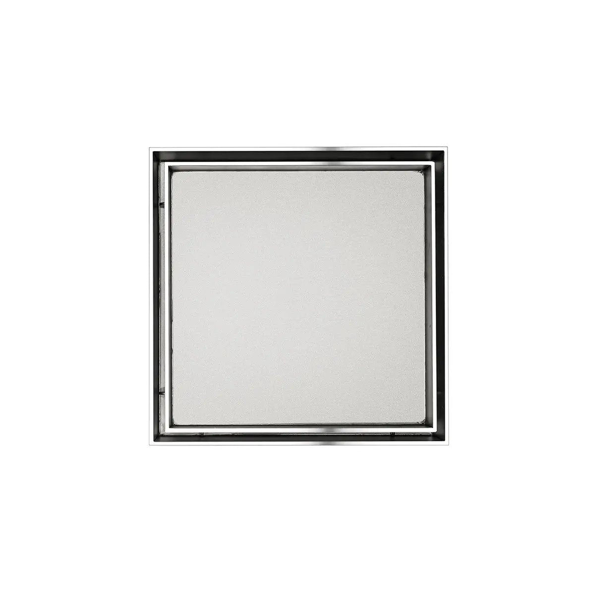 Infinity Drain 5 x 5 Flanged Tile Drain Strainer for 3/4" tile with ABS Drain Body, 2" Outlet by Infinity Drain