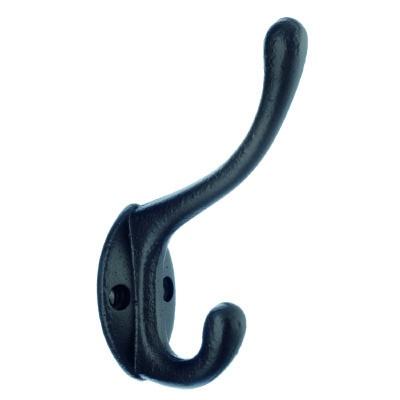 black wrought iron coat hook