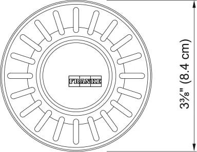 satin nickel strainer basket