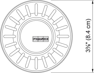 satin nickel strainer basket