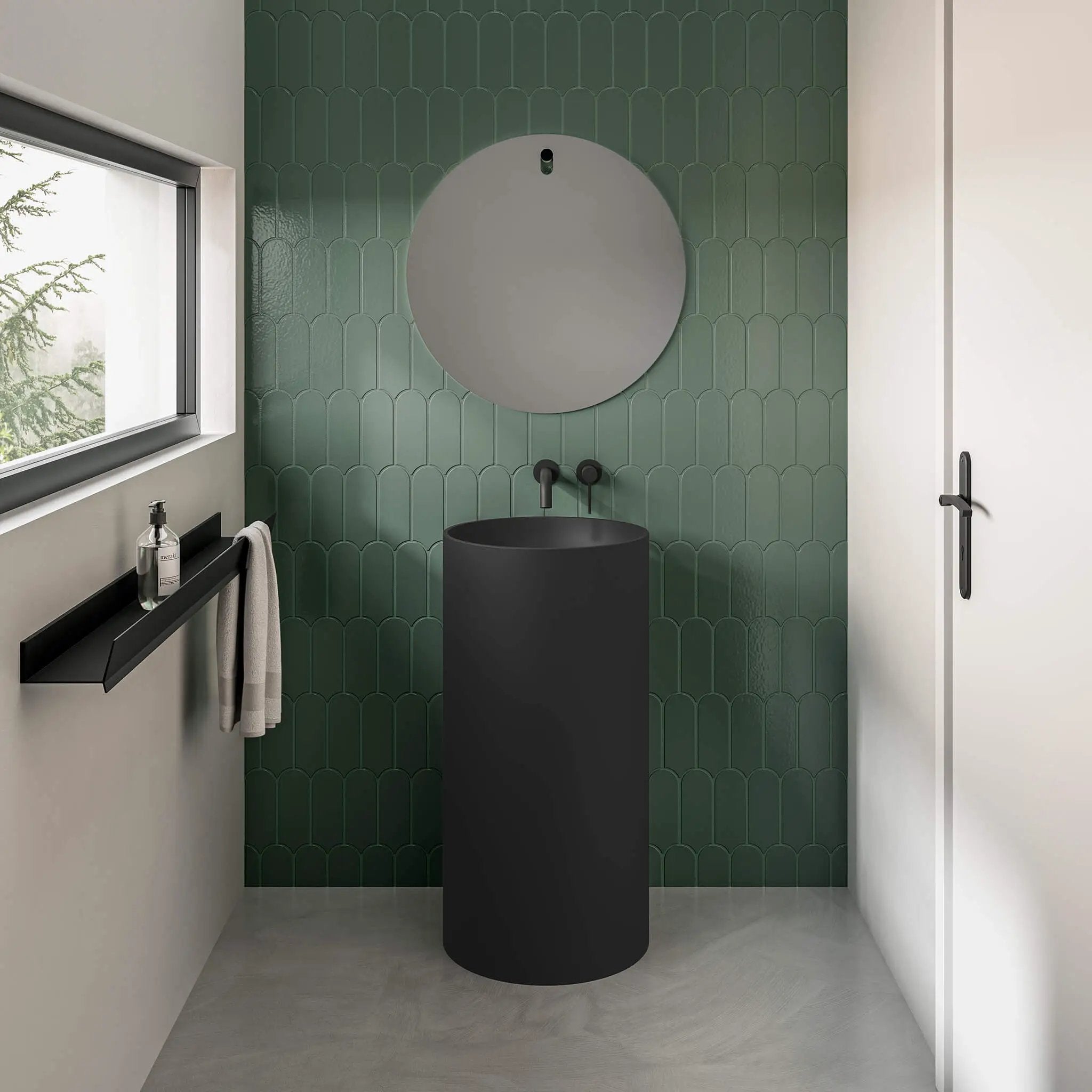 black matte sink
