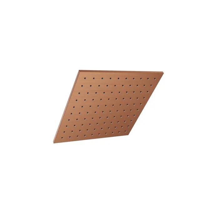 Baril Shower Components Square 10 inch Anti-Limestone Shower Head by Baril