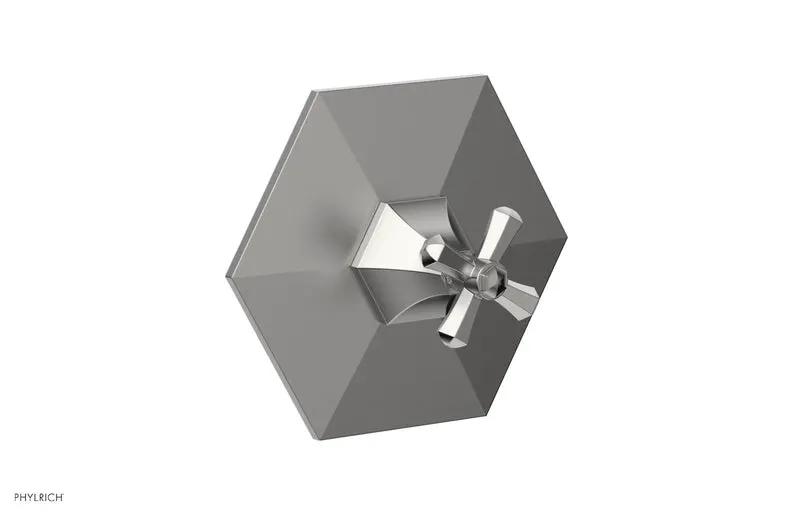 Phylrich LE VERRE & LA CROSSE Thermostatic Shower Trim - Cross Handle by Phylrich