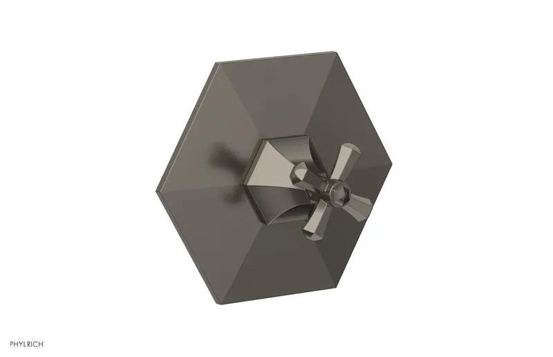 Phylrich LE VERRE & LA CROSSE Thermostatic Shower Trim - Cross Handle by Phylrich
