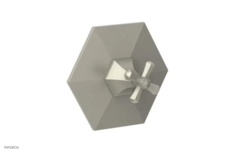 Phylrich LE VERRE & LA CROSSE Thermostatic Shower Trim - Cross Handle by Phylrich