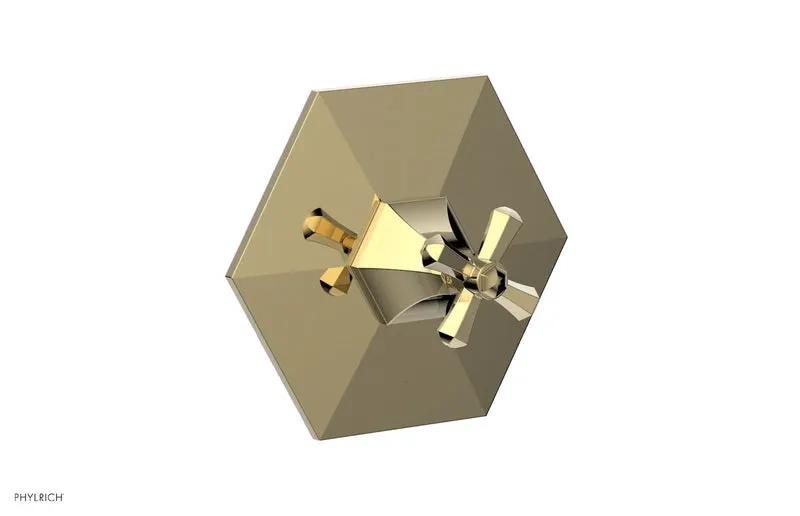 Phylrich LE VERRE & LA CROSSE Thermostatic Shower Trim - Cross Handle by Phylrich