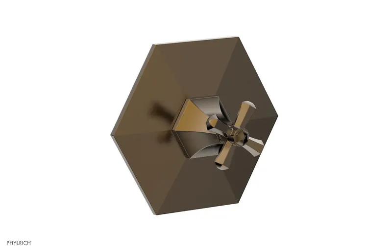 Phylrich LE VERRE & LA CROSSE Thermostatic Shower Trim - Cross Handle by Phylrich