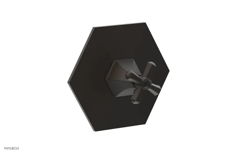 Phylrich LE VERRE & LA CROSSE Thermostatic Shower Trim - Cross Handle by Phylrich