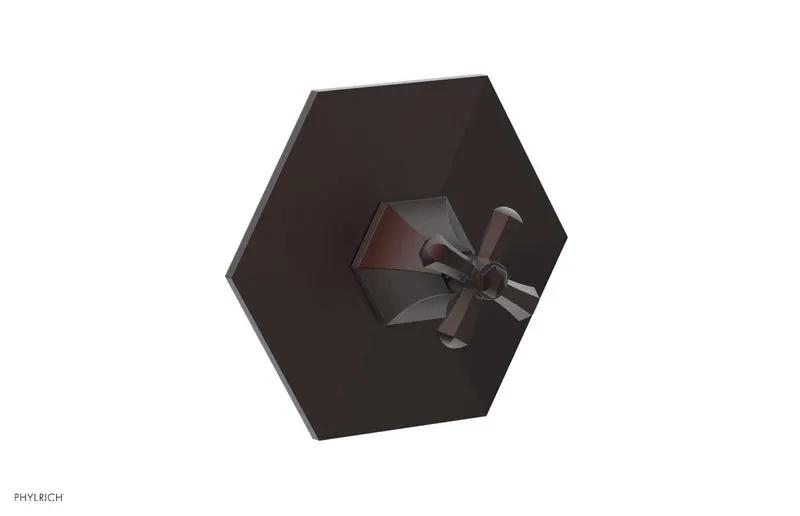 Phylrich LE VERRE & LA CROSSE Thermostatic Shower Trim - Cross Handle by Phylrich