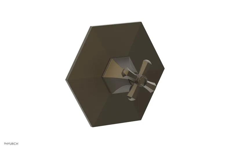 Phylrich LE VERRE & LA CROSSE Thermostatic Shower Trim - Cross Handle by Phylrich