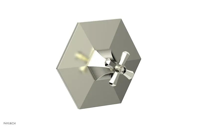 Phylrich LE VERRE & LA CROSSE Thermostatic Shower Trim - Cross Handle by Phylrich