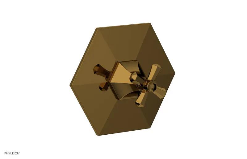Phylrich LE VERRE & LA CROSSE Thermostatic Shower Trim - Cross Handle by Phylrich
