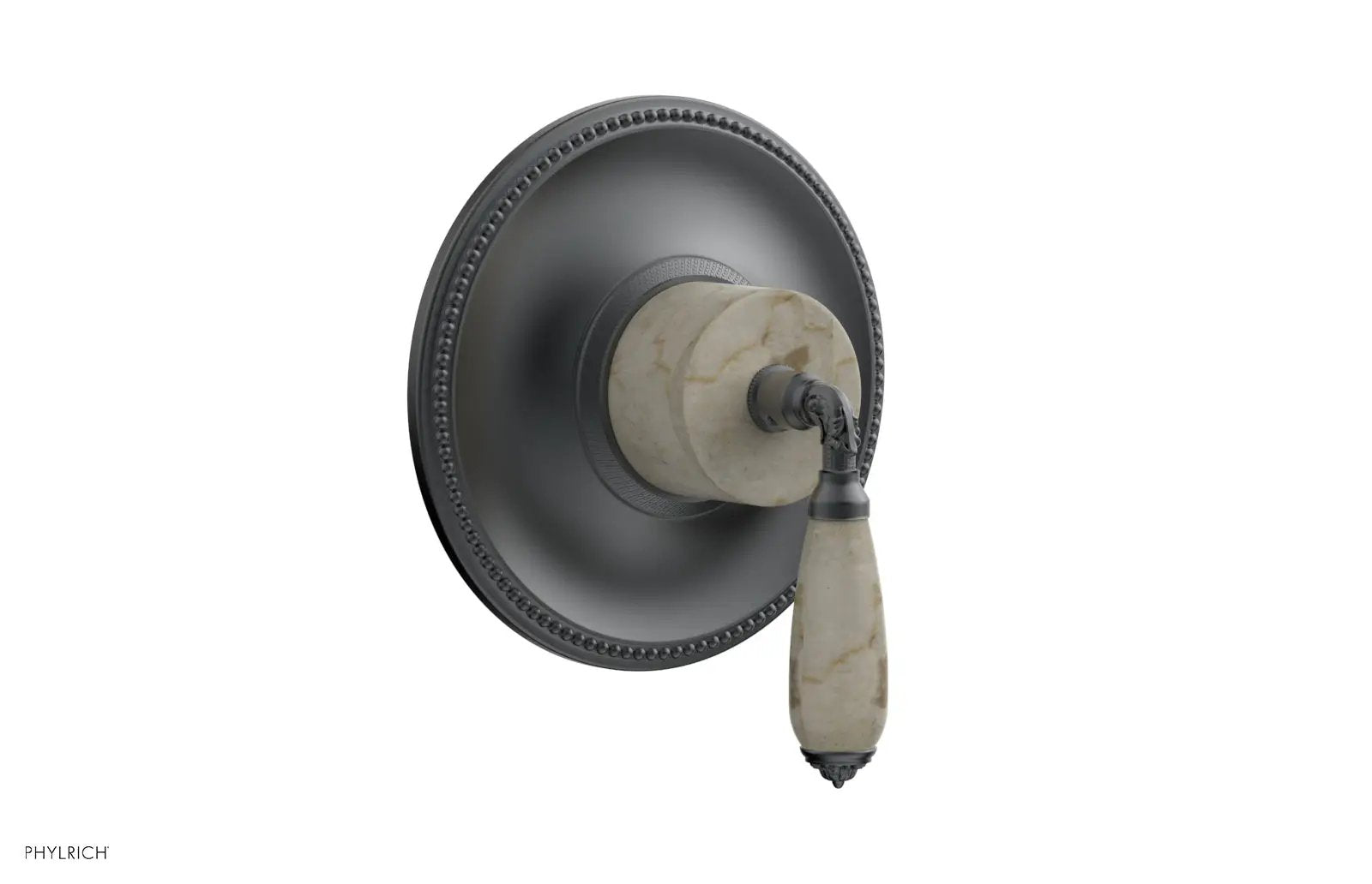Phylrich VALENCIA Thermostatic Shower Trim, Beige Marble Lever Handle by Phylrich