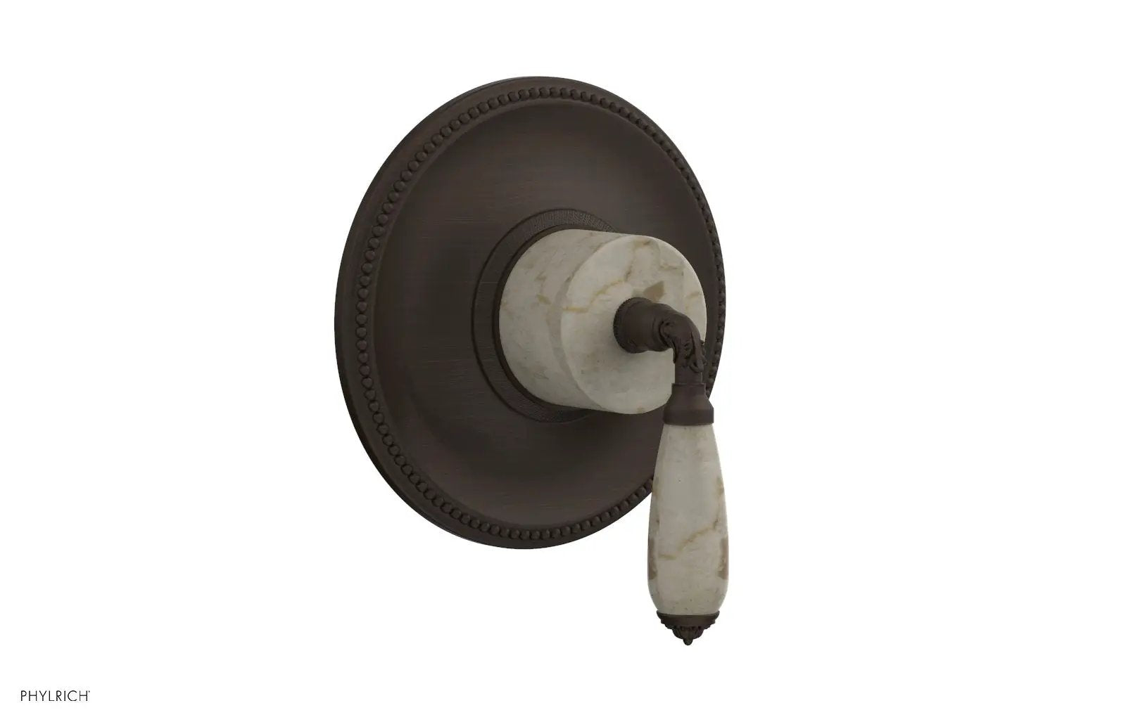 Phylrich VALENCIA Thermostatic Shower Trim, Beige Marble Lever Handle by Phylrich