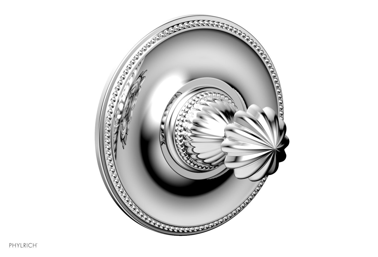 polished chrome shower trim