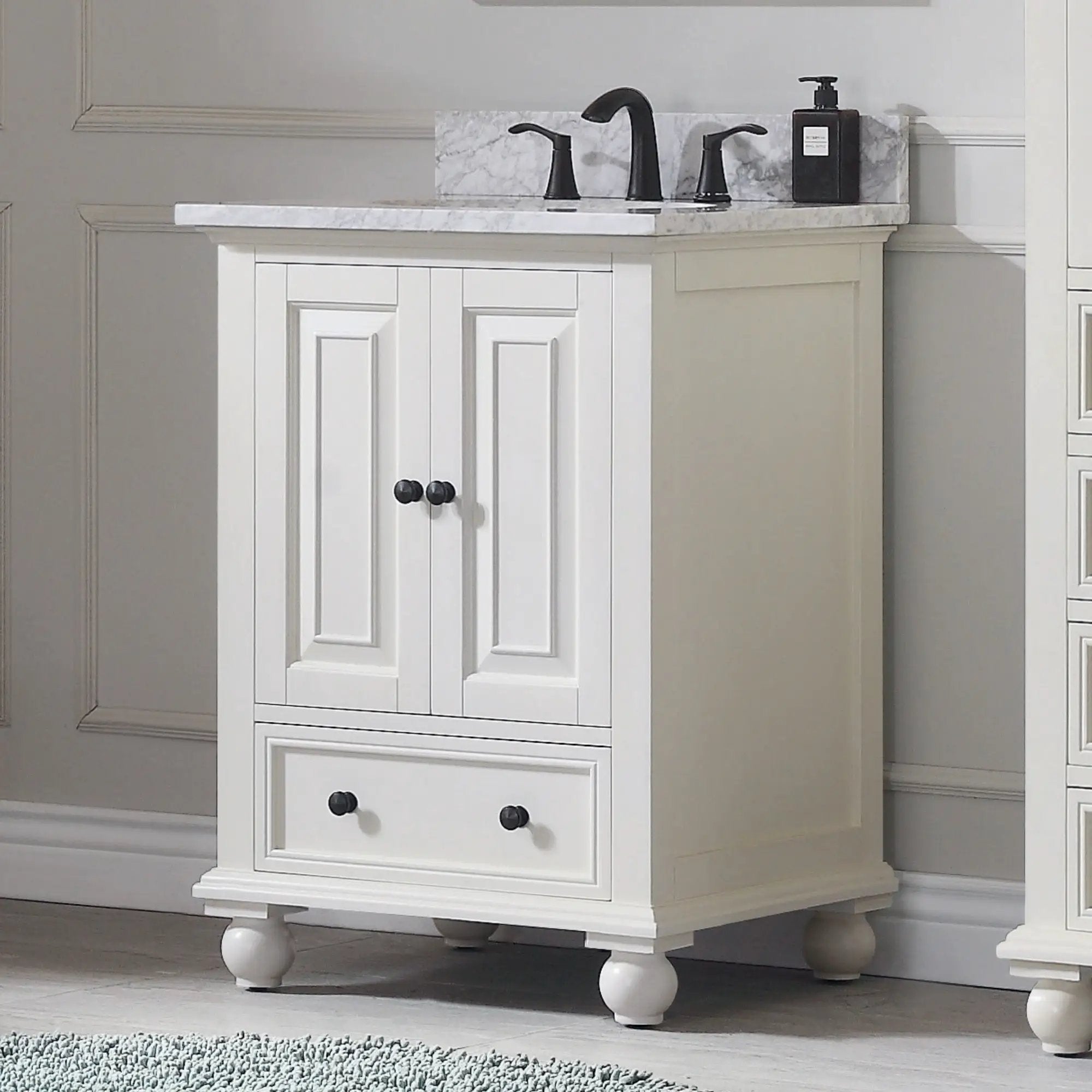 french white vanity set