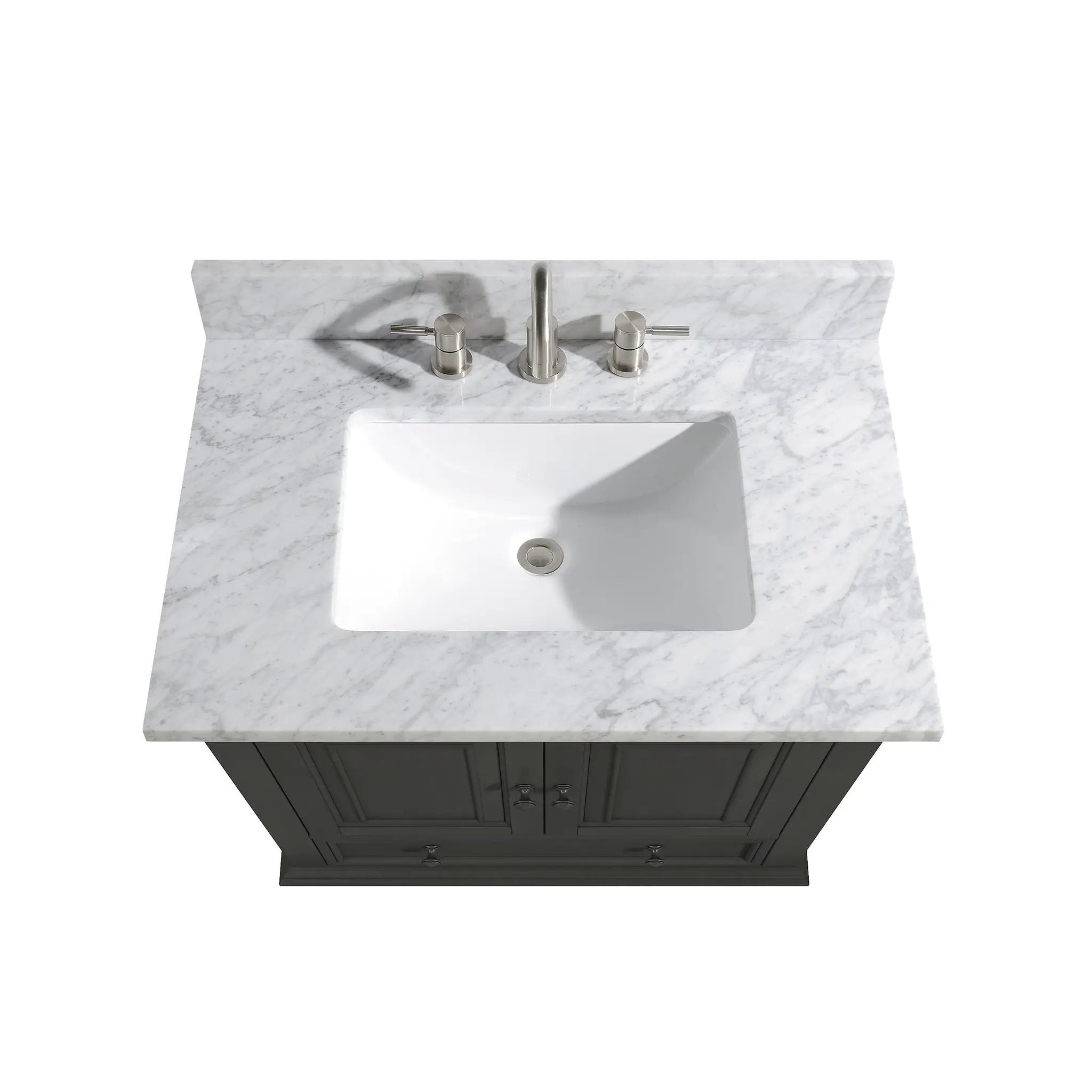 charcoal glaze vanity set