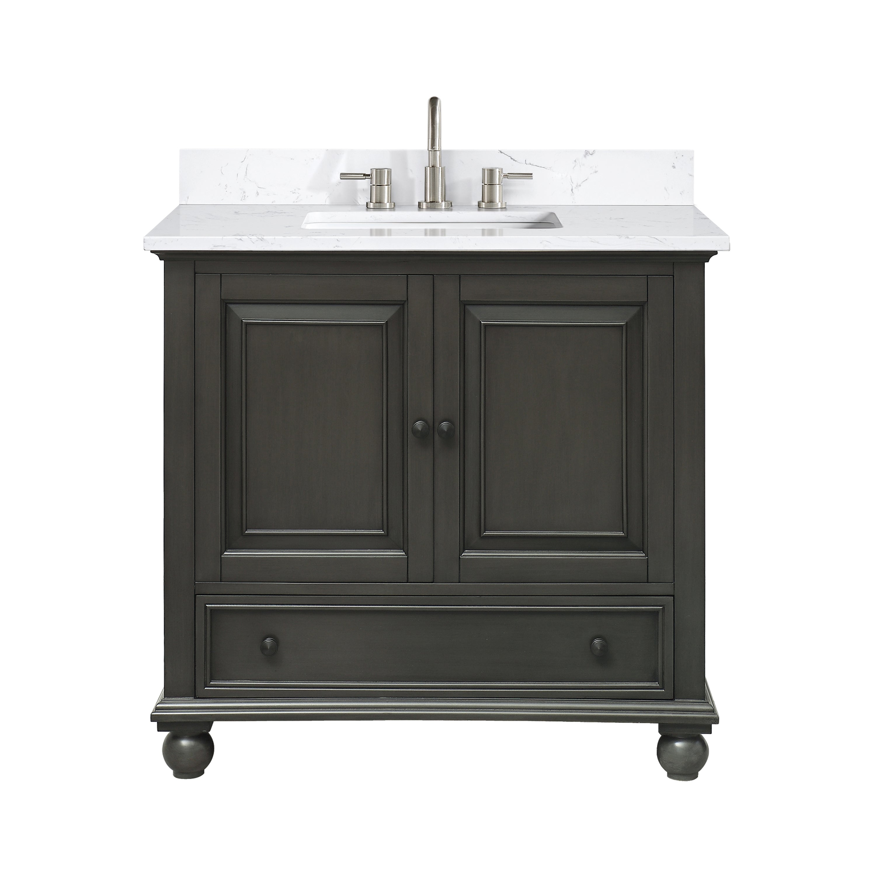 charcoal glaze vanity set