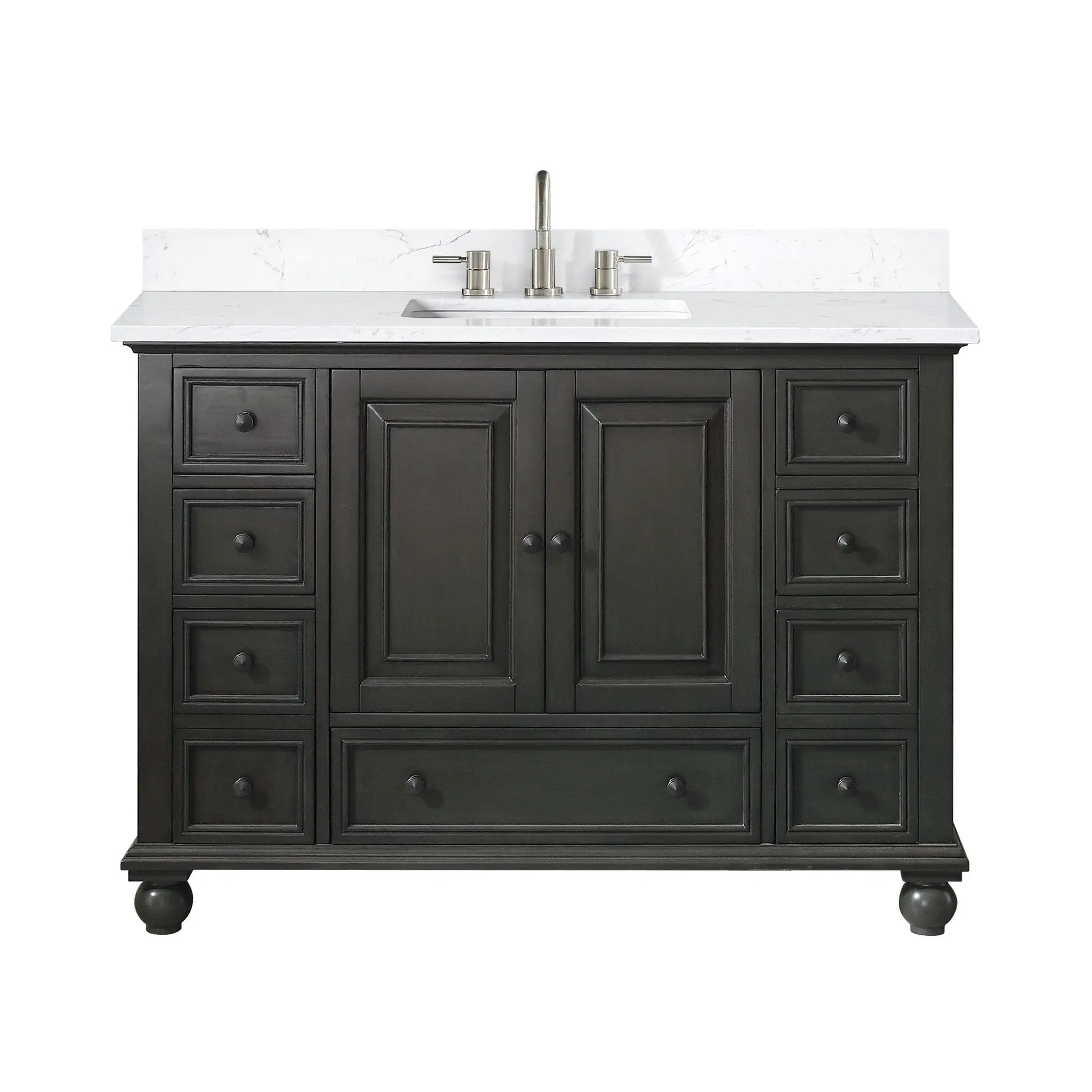 charcoal glaze vanity set