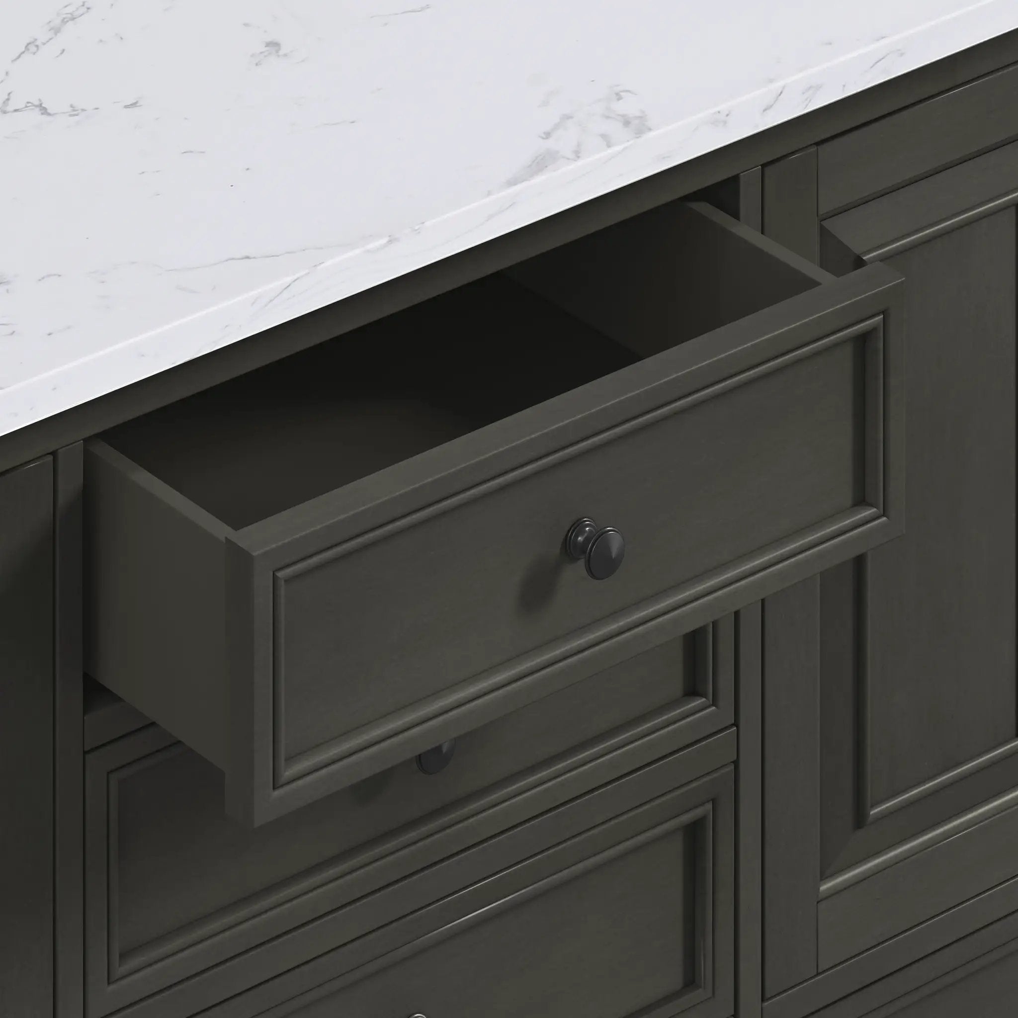 charcoal glaze vanity set