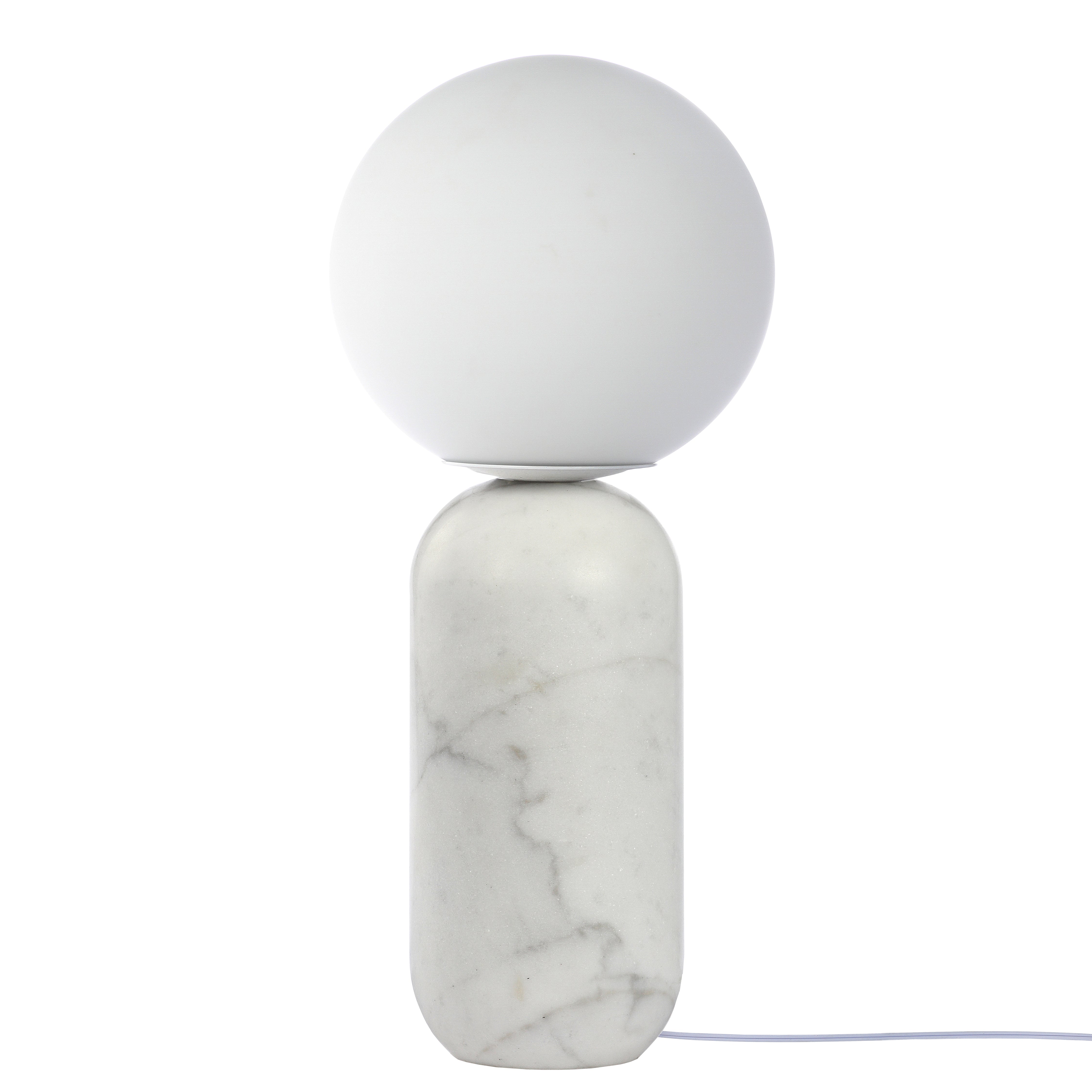 alabaster with opal glass table lamp